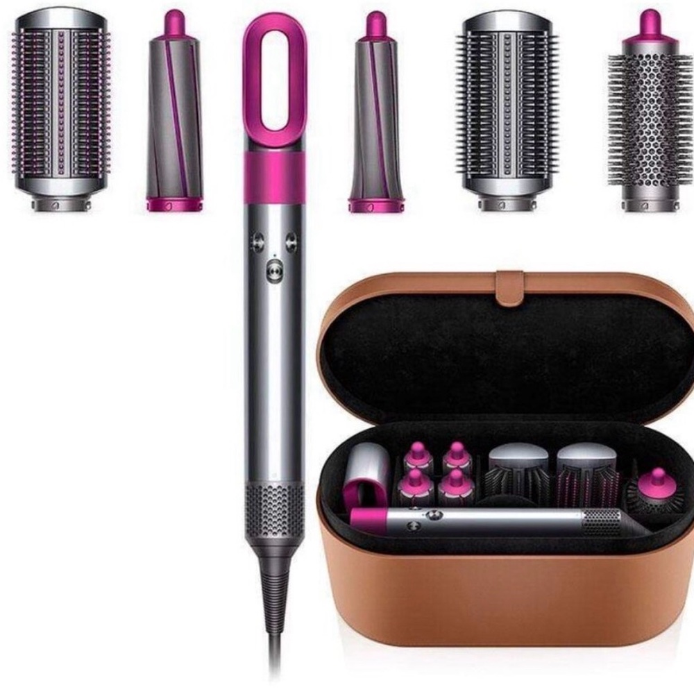 Dyson Hair Styling Set - Fuchsia and Silver